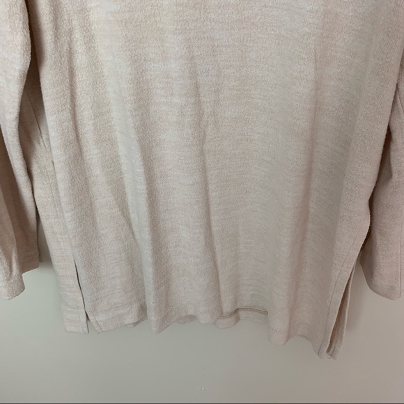 [H&M] Cream Light Tan Cowl Neck Long Sleeve Pullover Top - Picture 3 of 9